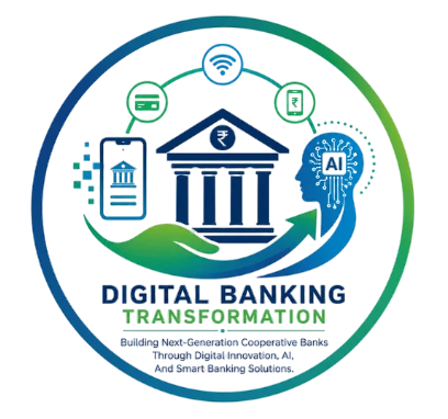 Digital banking transformation focused on building next-generation cooperative banks through digital innovation, AI, and smart banking solutions.